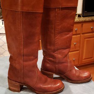 Miss Capezio Leather Campus Boots Size 7M